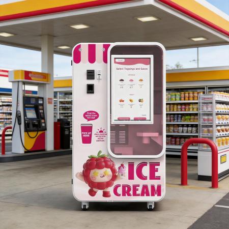 Commercial Automatic Ice Cream Vending Machine with 15s Fast Serve, Remote Monitoring & High Profit Unattended Business Solution